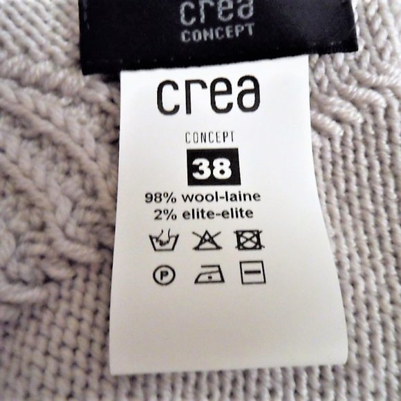 CONCEPT CREA SWEATER 98% WOOL 2% ELITE, NWT - Picture 6 of 6